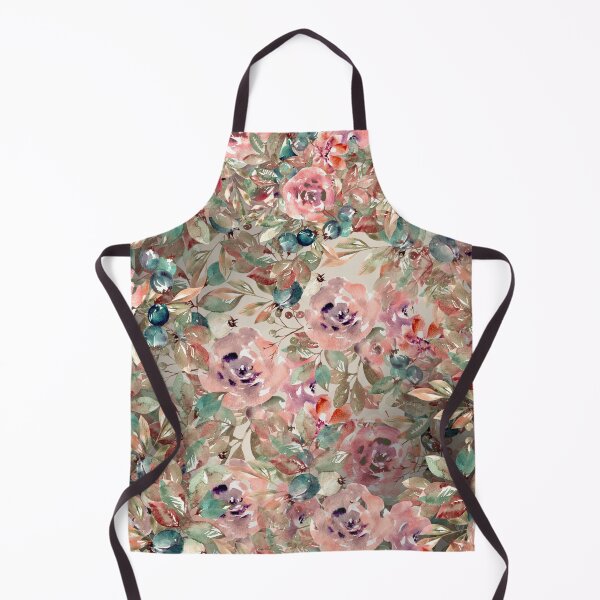 Item preview, Pink Flowers Green Plants Dark Background designed and sold by Asmaa Abdul-Azim.