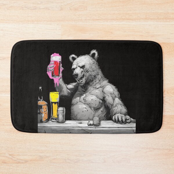Item preview, Bear zombie enjoying beer designed and sold by mikoto-K09.