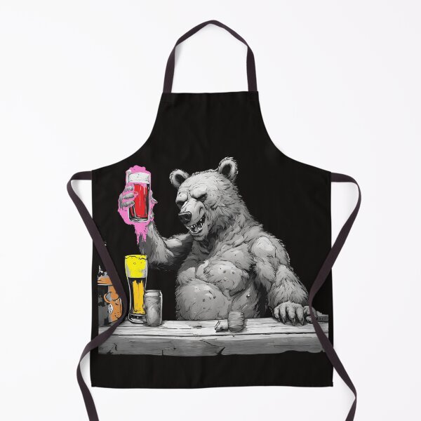 Item preview, Bear zombie enjoying beer designed and sold by mikoto-K09.