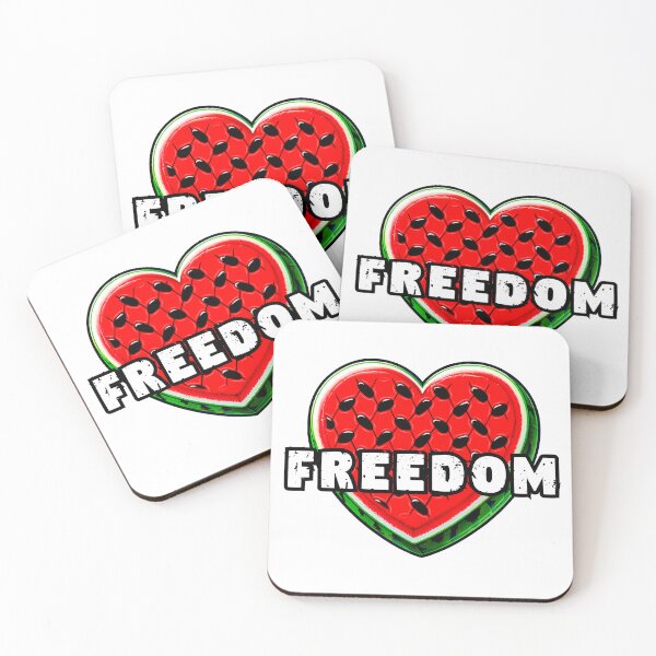 Item preview, Free Palestine Watermelon Keffiyeh Heart designed and sold by 4TeeToo.