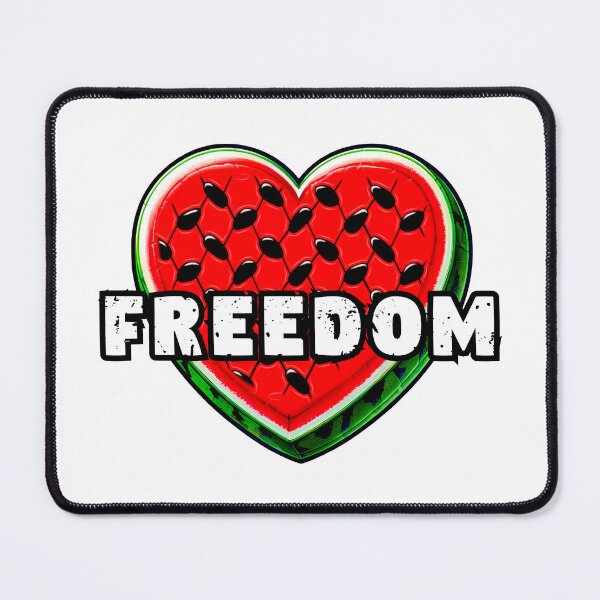 Item preview, Free Palestine Watermelon Keffiyeh Heart designed and sold by 4TeeToo.
