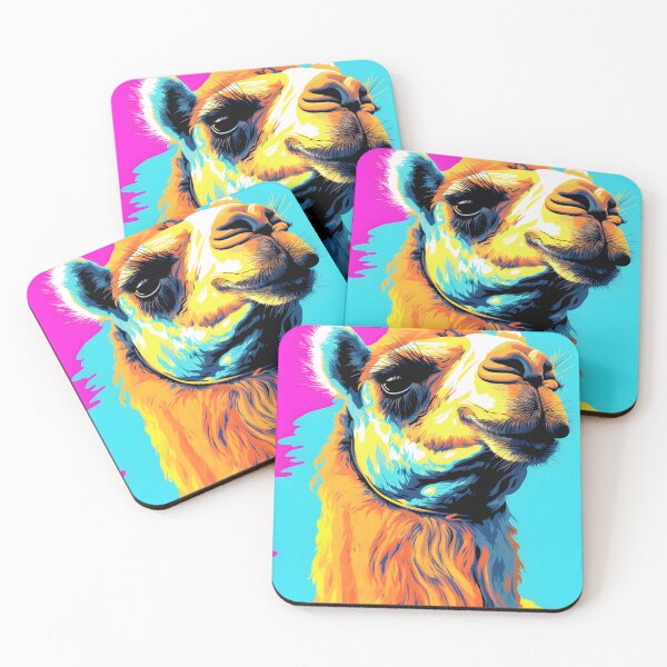 Item preview, cammel portrait. animal colorful. Animal throw pillow. designed and sold by formform.