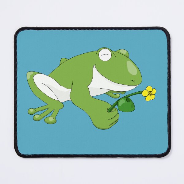 Item preview, Cute Frog and Marsh Marigold designed and sold by HugSomeNettles.