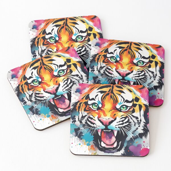 Item preview, Rainbow tiger designed and sold by Jelena Slijepcevic.