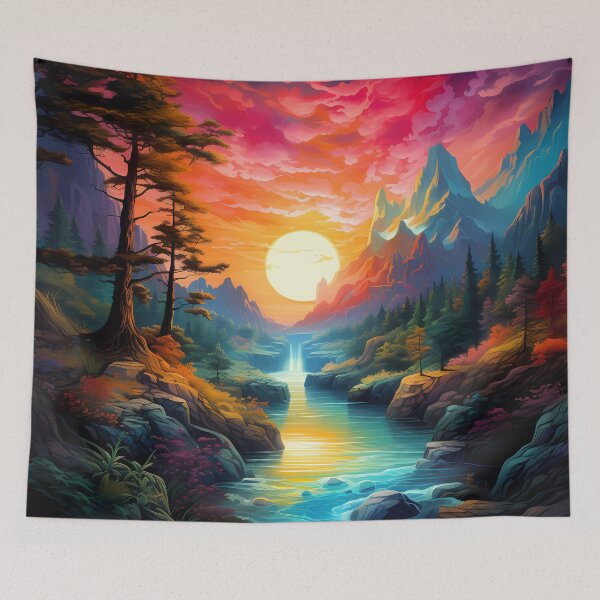 Item preview, wooded sunset designed and sold by Ricardo Rodríguez Pérez.