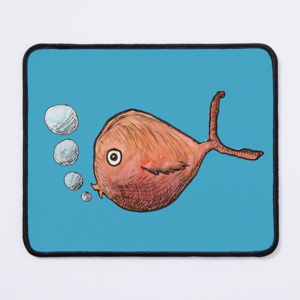 Item preview, Funny Fish Blowing Bubbles designed and sold by paleheather.