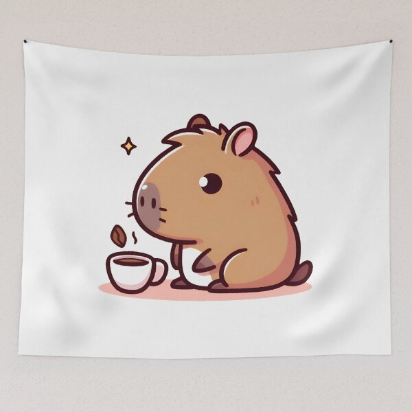 Item preview, Coffee Capybara Coffeebara designed and sold by AngelinaBezm.