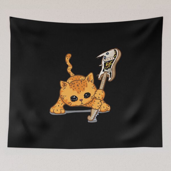 Item preview, Orange Cat The Clash Guitar designed and sold by CATTAROCK.
