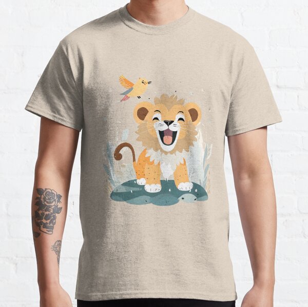"Cute Baby Lion" Classic T-Shirt for Sale by TetragramArt | Redbubble
