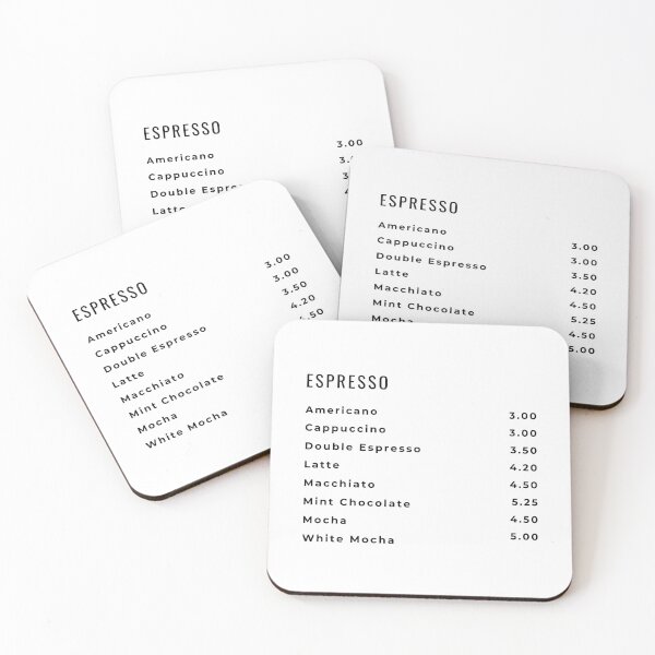 Item preview, Coffee Shop Menu designed and sold by CheersCreations.