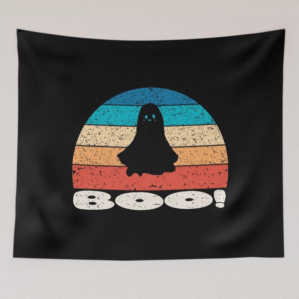 Item preview, Retro vintage sunset with rumbling ghost designed and sold by vibeno1.