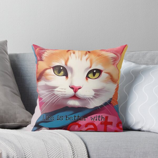 Item preview, Cuddly Kitty: Pop Art Love Bug designed and sold by purrfect pattern.