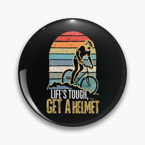 Item preview, Life's Tough, Get A Helmet Cycling Humor designed and sold by DomTeesHaven.