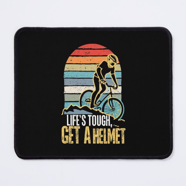 Item preview, Life's Tough, Get A Helmet Cycling Humor designed and sold by DomTeesHaven.