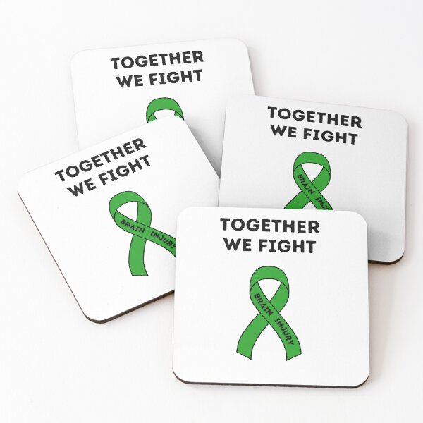 Item preview, Brain injury awareness " TOGETHER WE FIGHT BRAIN INJURY " designed and sold by ‪Anas Talbi‬‏.