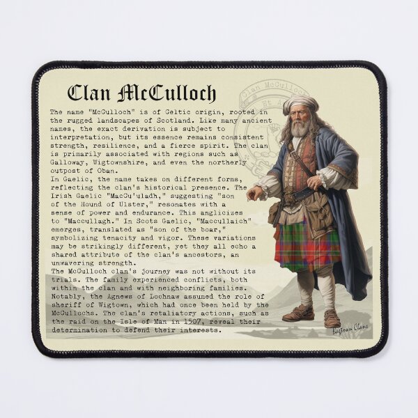 Item preview, McCulloch Scottish Clan History designed and sold by BagTown Clans.