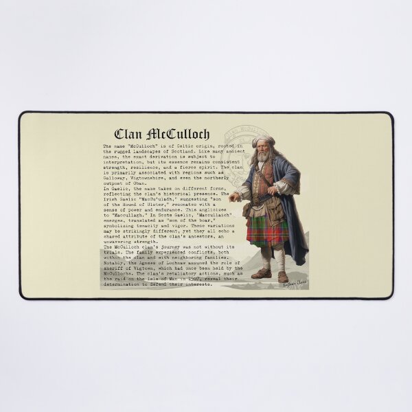 Item preview, McCulloch Scottish Clan History  designed and sold by BagTown Clans.