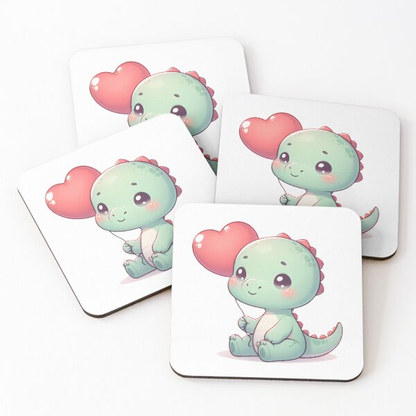 Item preview, Cute Dinosaur with Balloon designed and sold by Truck Stop One.