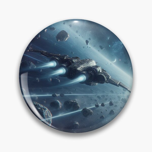 Item preview, Spaceship racing in the rings of a planet designed and sold by fireytoad.