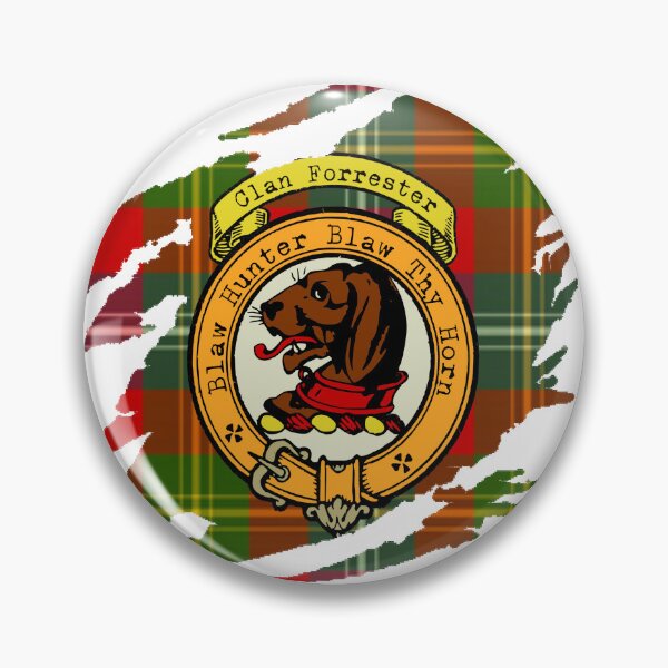 Item preview, Forrester Crest Scottish Surname Tartan designed and sold by BagTown Clans.