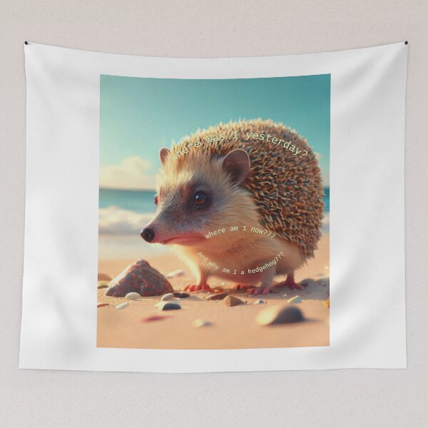 Item preview, Hedgehog on the beach 2 designed and sold by rayo-art.
