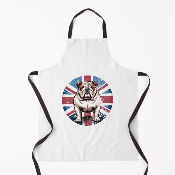Item preview, Majestic British Bulldog with Union Jack Background Distressed Effect designed and sold by Guitargeorge197.