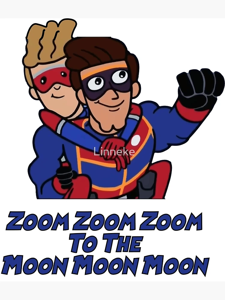 Zoom zoom zoom to the Moon moon moon Henry Danger Canvas Print