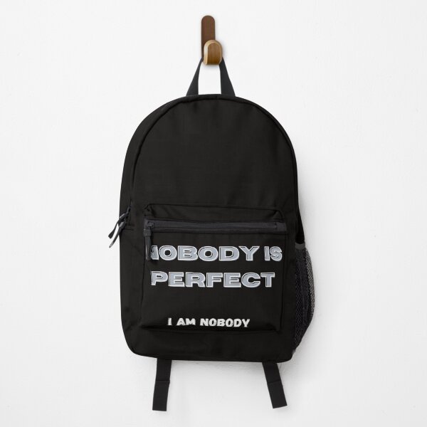Item preview, Nobody is Perfect - I am Nobody, cheeky saying, fun shirt, funny motif designed and sold by CorvusLunaArt.