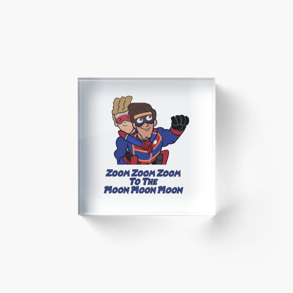 Zoom zoom zoom to the Moon moon moon Henry Danger Acrylic Block