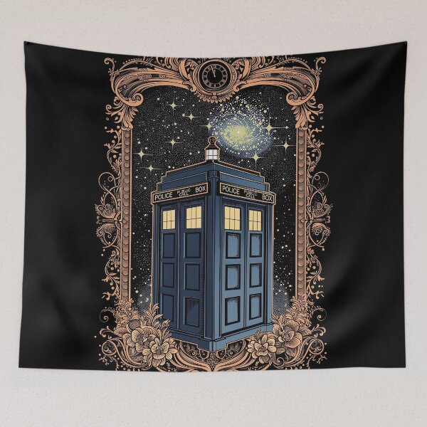 Item preview, Antique Blue Police Phone Box designed and sold by NianderQuinn.