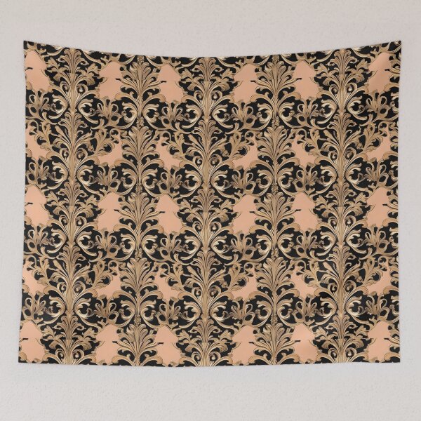 Item preview, Peach & Black Baroque designed and sold by DesignsByPrnces.