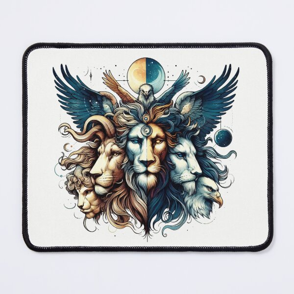 Item preview, Mystical Faces: Divine Symbolism Artwork designed and sold by PaintMeWorld.