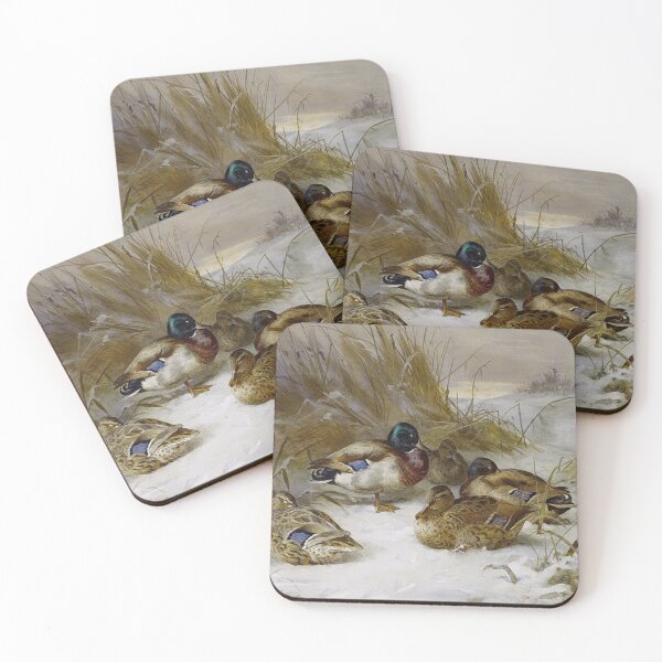 Item preview, Winter Landscape with Mallards designed and sold by tomorrowsart.