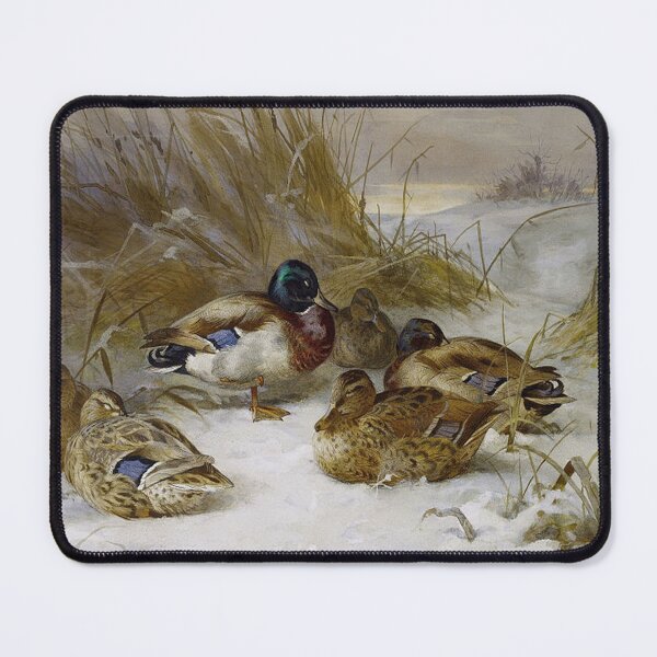 Item preview, Winter Landscape with Mallards designed and sold by tomorrowsart.