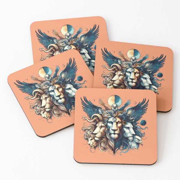 Item preview, Mystical Faces: Divine Symbolism Artwork  designed and sold by PaintMeWorld.