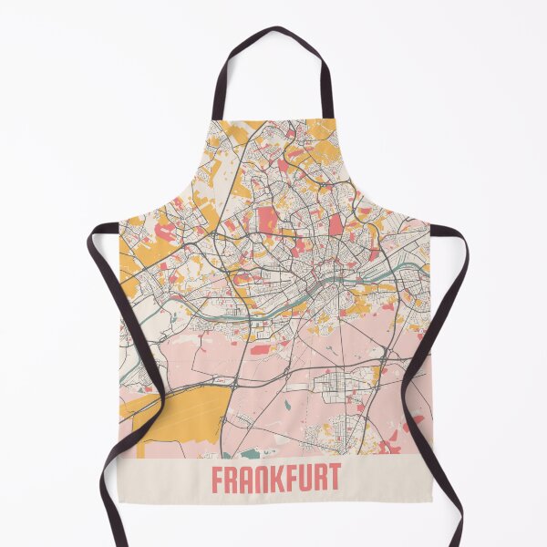 Item preview, Frankfurt City Map Chalk Retro City Map Poster designed and sold by Peek-Designs.