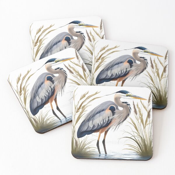 Item preview, GREAT BLUE HERON designed and sold by PIGCASSOSAIART.