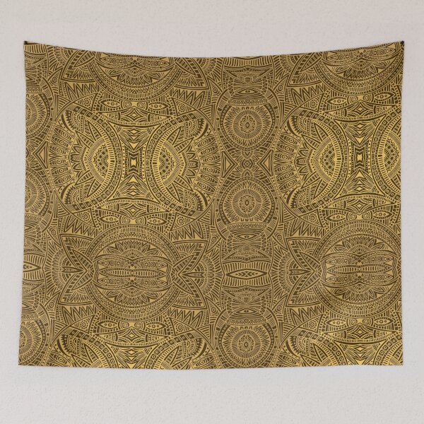 Item preview, Brown And Gold Mandala Abstract Pattern designed and sold by YerrouDesing.