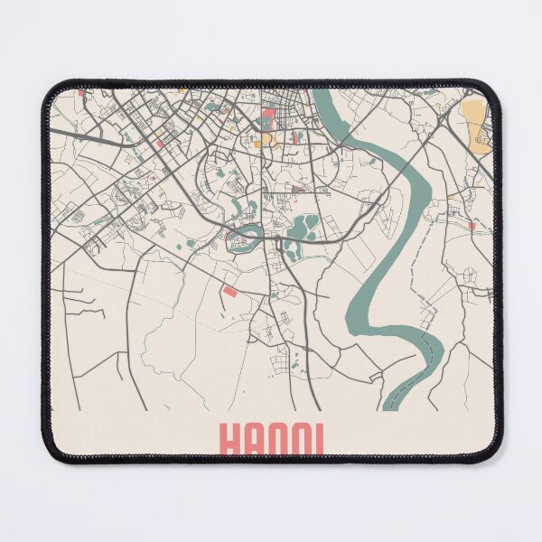 Item preview, Hanoi City Map Chalk Retro City Map Poster designed and sold by Peek-Designs.