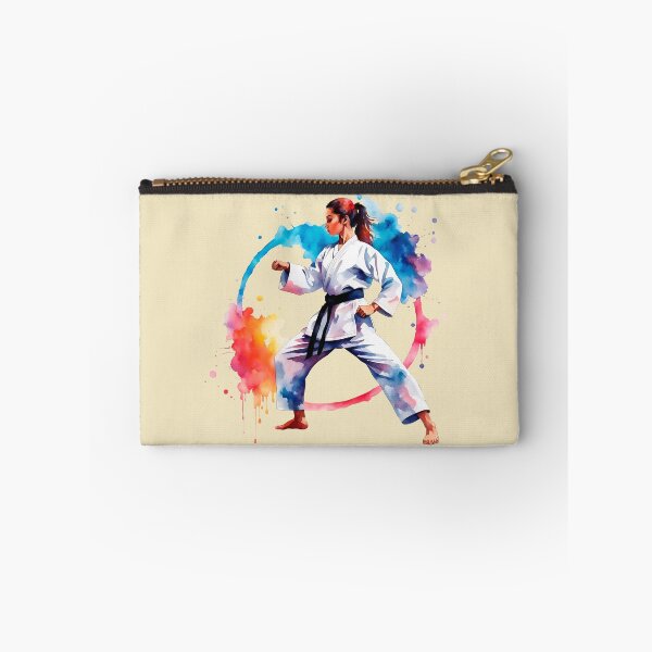 Item preview, Colorful Watercolor Fighter Girl In Kimono designed and sold by anyasevchenko.
