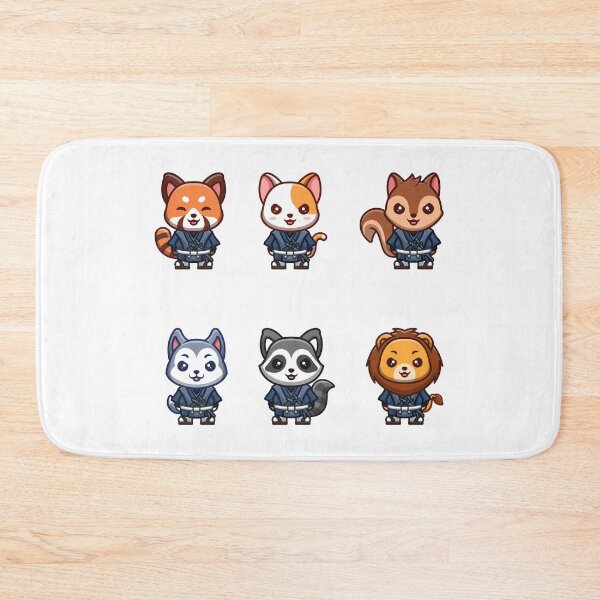 Item preview, small wild and cute animals to brighten your day designed and sold by huape.