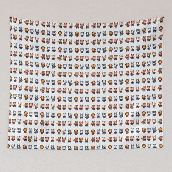 Item preview, small wild and cute animals to brighten your day designed and sold by huape.