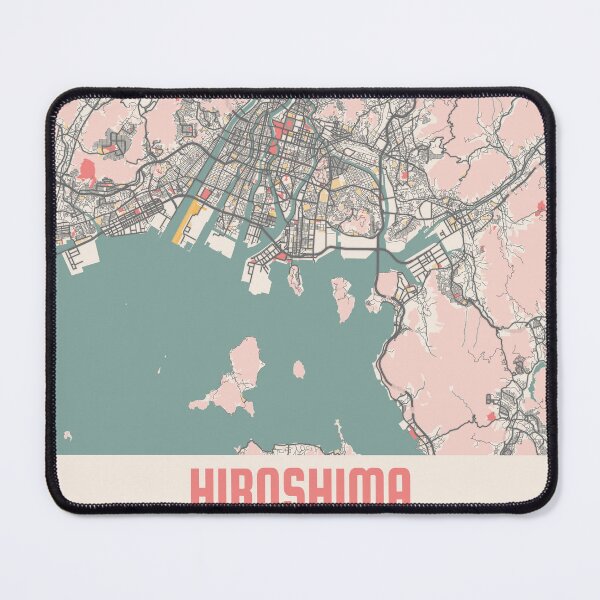Item preview, Hiroshima City Map Chalk Retro City Map Poster designed and sold by Peek-Designs.