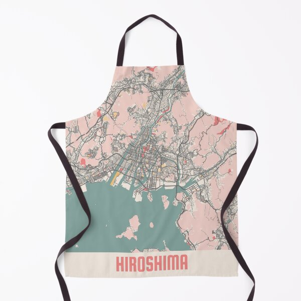 Item preview, Hiroshima City Map Chalk Retro City Map Poster designed and sold by Peek-Designs.