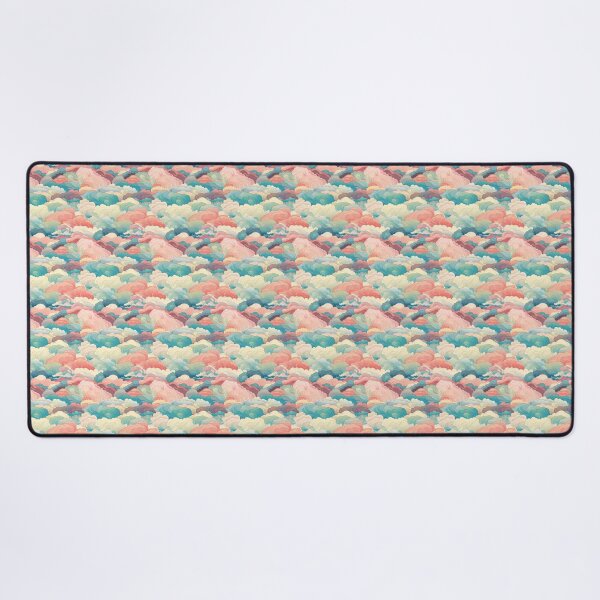 Item preview, Japanese style pastel clouds seamless pattern designed and sold by Onigokko.