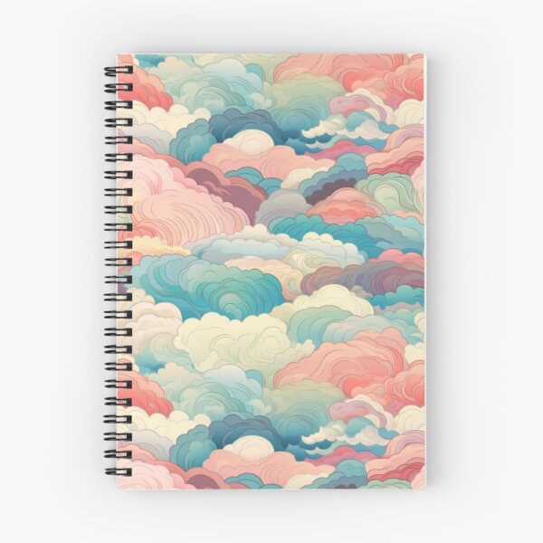 Item preview, Japanese style pastel clouds seamless pattern designed and sold by Onigokko.