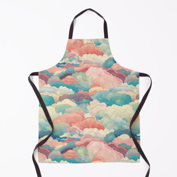 Item preview, Japanese style pastel clouds seamless pattern designed and sold by Onigokko.