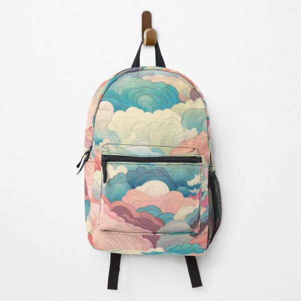 Item preview, Japanese style pastel clouds seamless pattern designed and sold by Onigokko.