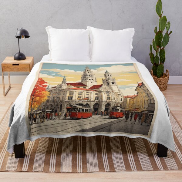 Item preview, Munich Germany Vintage Travel Poster designed and sold by TravelersGems.