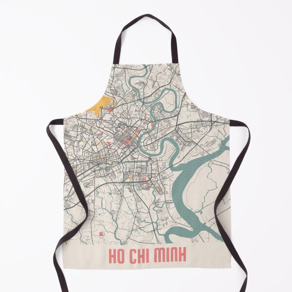 Item preview, Mapa de la ciudad de Ho Chi Minh Mapa de la ciudad retro con tiza Póster designed and sold by Peek-Designs.